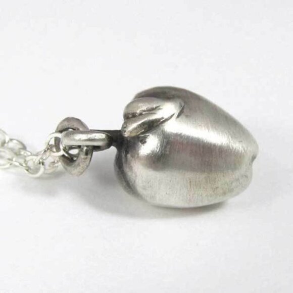 Apple Charm With Chain - Picture 3 of 6